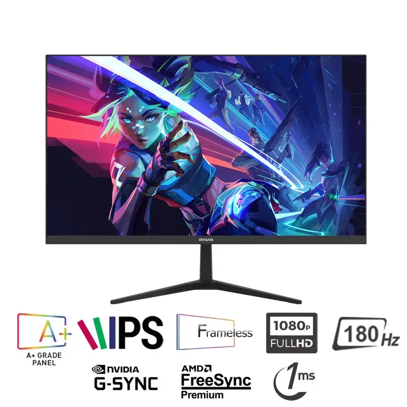 Màn hình máy tính AIWA MD2404-V | 23.8 inch, Full HD, IPS, 180Hz, 1ms, phẳng