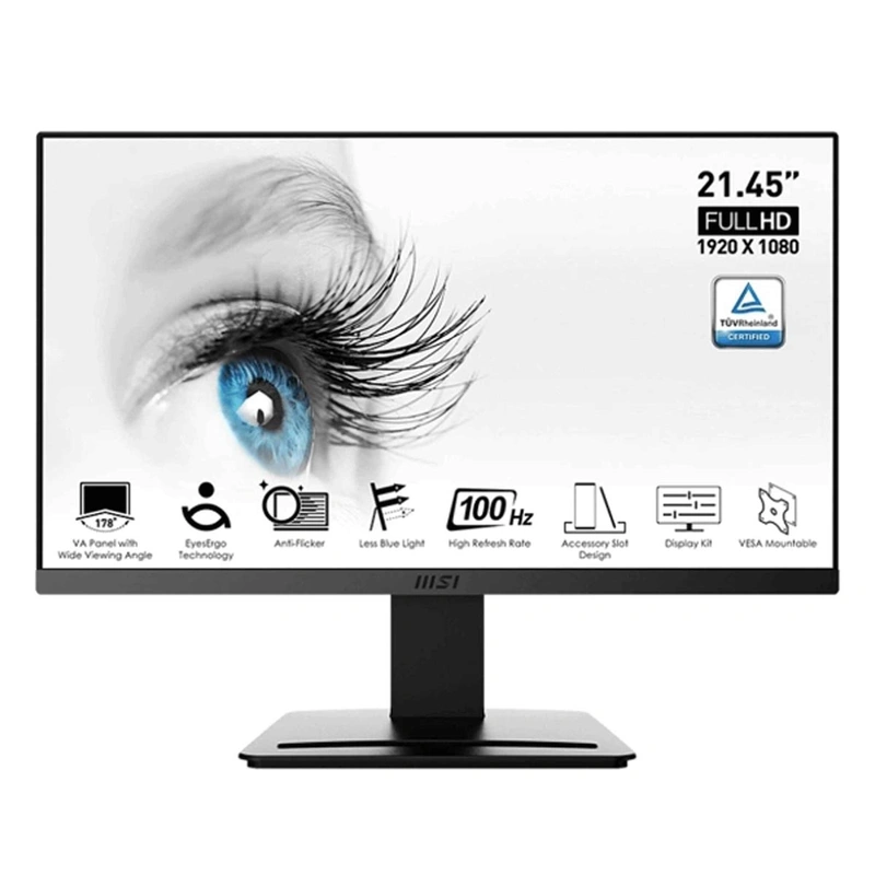 Màn hình máy tính MSI Pro MP225 | 21.45 inch, Full HD, IPS, 100Hz, 1ms, phẳng