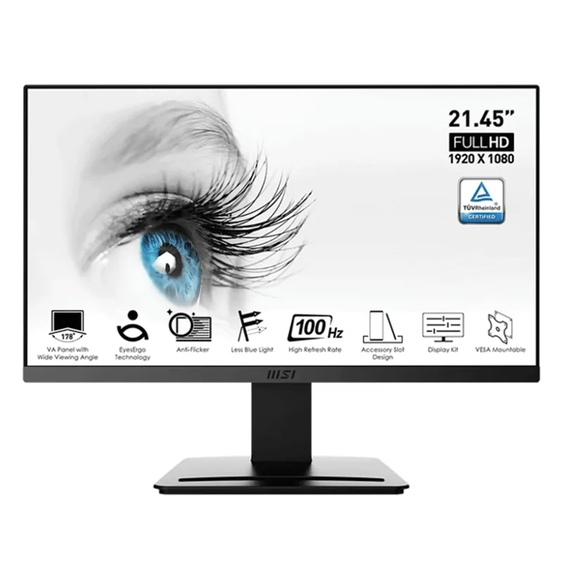 Màn Hình Máy Tính MSI Pro MP225 | 21.45 inch, Full HD, IPS, 100Hz, 1ms, phẳng