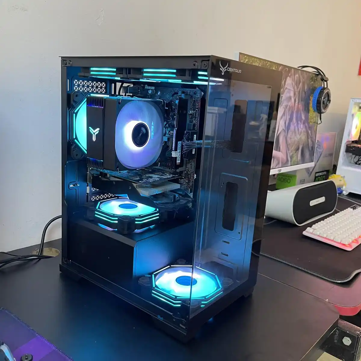 Bộ PC Gaming AP Rapo Black I3 10105F | GTX 1050 Ti | Ram 16GB | 24