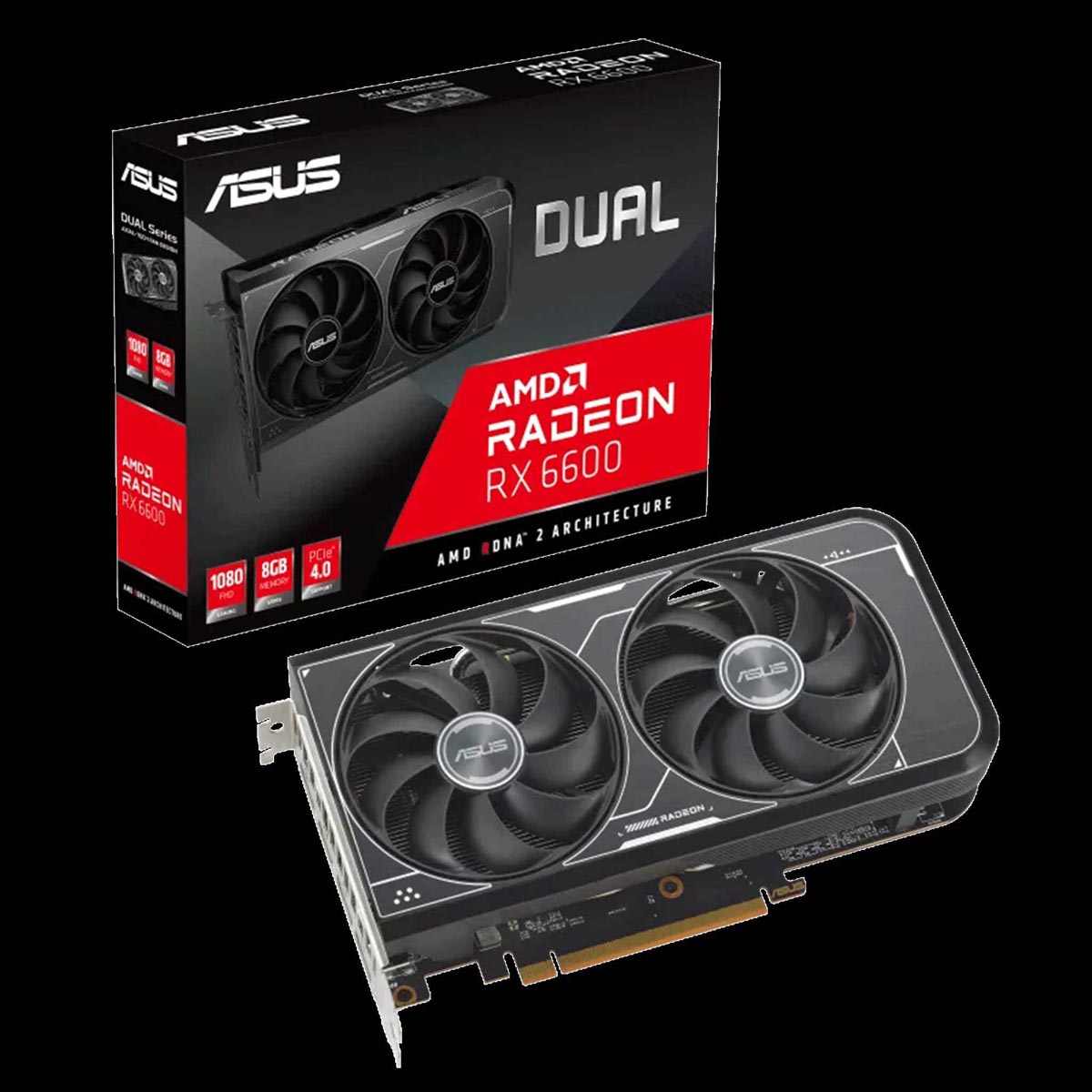 Card màn hình ASUS Dual Radeon RX 6600 V3 8GB GDDR6