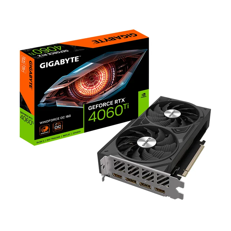 Card màn hình Gigabyte RTX 4060 Ti WINDFORCE OC 16G (GV-N406TWF2OC-16GD)