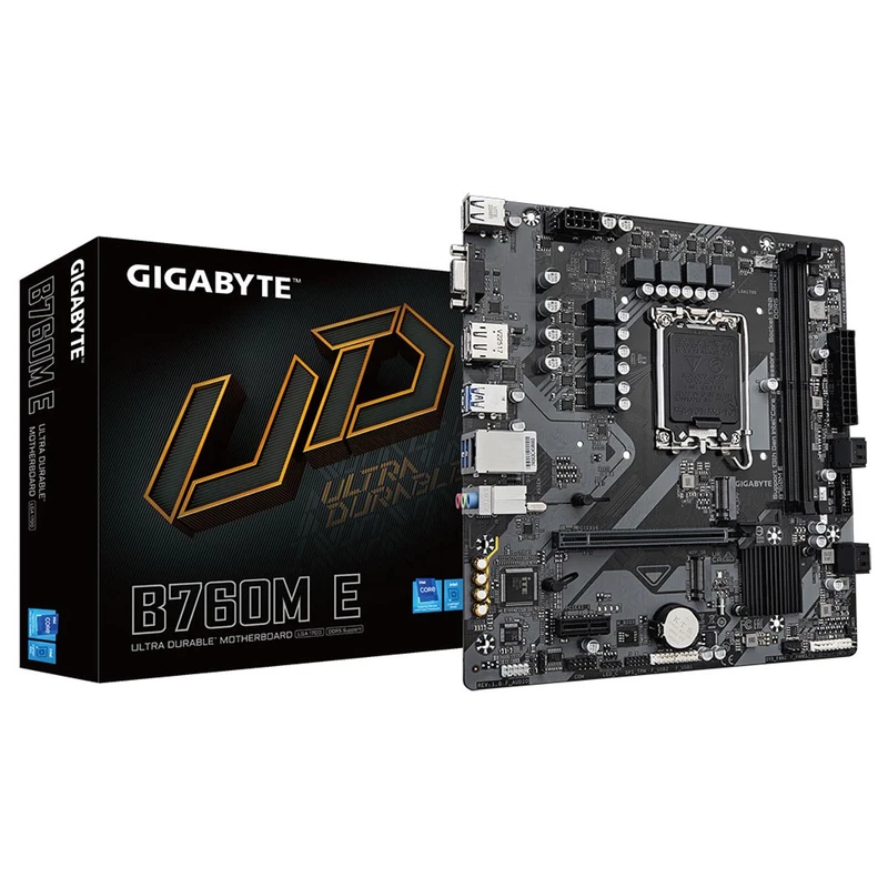 Mainboard Gigabyte B760M E (rev. 1.0) | Intel B760, Socket 1700, Micro ATX, 2 khe DDR5