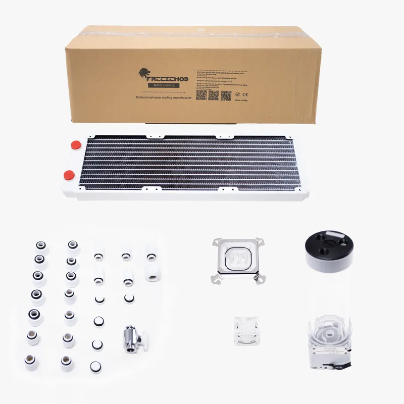 Tản Nhiệt Nước Cũ Custom Freezemod Rainbow Rgb P3 V3 Kit Black ( Amd Am4 - Intel Lga 115X / 1200 / 1700 / 20Xx - Không Kèm Quạt)