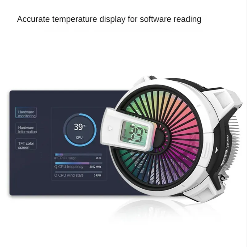Tản nhiệt Khí CPU Alseye W90 | For Intel socket 1700, 1200, 115x - ARGB Display