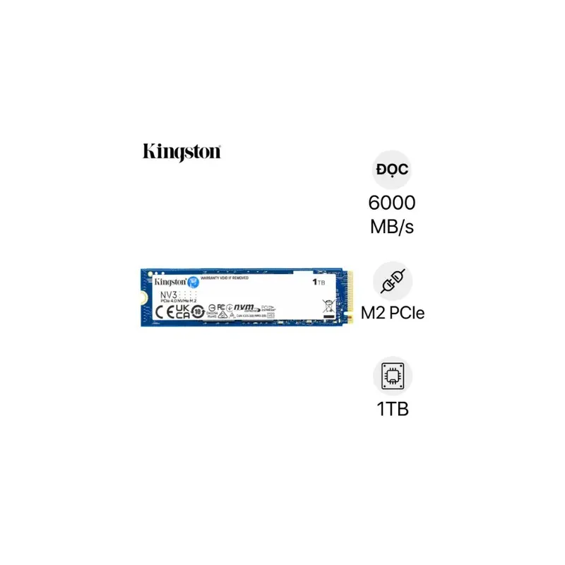 Ổ cứng SSD Kingston 1TB NV3 M.2 2280 NVMe (SNV3S/1000G)