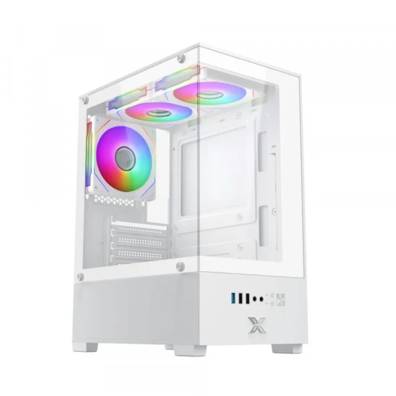 Vỏ Case Xigmatek View Artic 3GF - White | Kèm sẵn 3 fan RGB (EN 44694)
