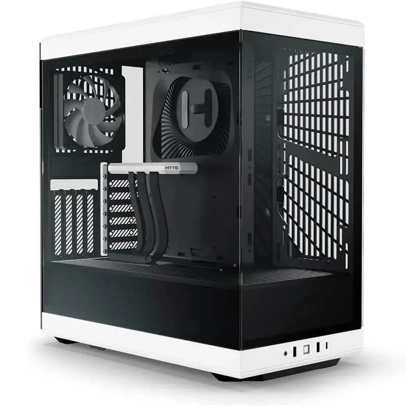 Vỏ case Hyte Y40 Black White - Kèm sẵn cáp Riser PCIe 4.0 (CS-HYTE-Y40-BW)