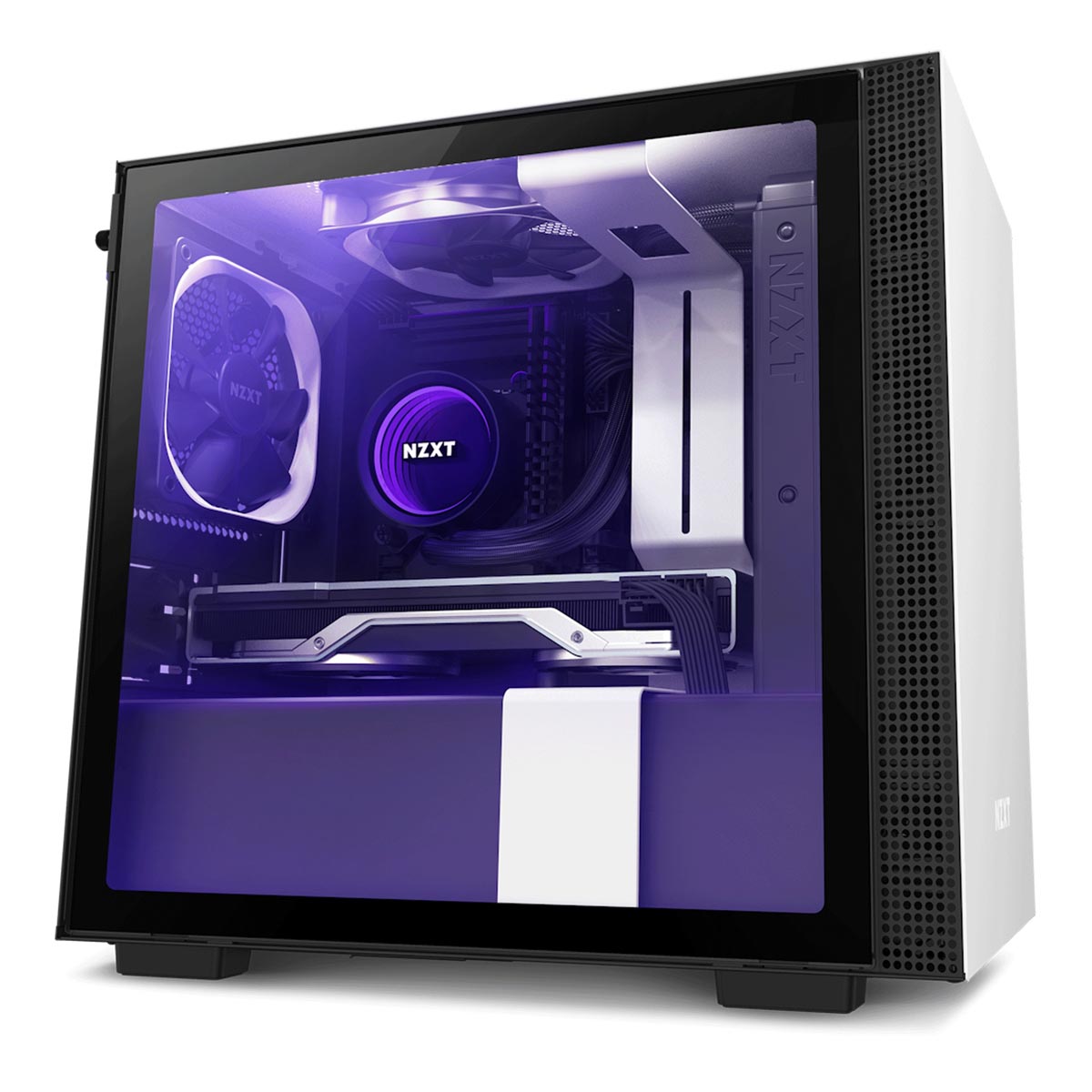 Vỏ Case NZXT H210i - Đen trắng | Mini ITX, nhập khẩu (CA-H210i-W1)