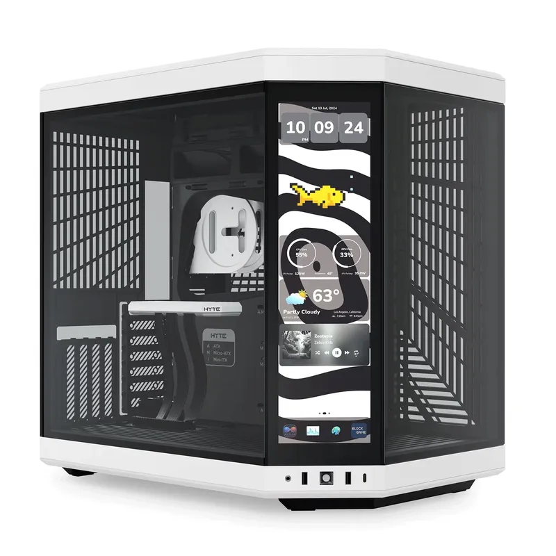 Vỏ case Thermaltake S200 TG ARGB Snow Mid Tower Chassis | Trắng, sẵn 4 fan ARGB (CA-1X2-00M6WN-00)