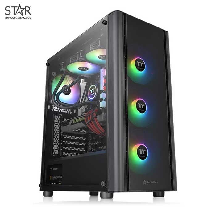 Vỏ case Thermaltake View V250 TG ARGB Mid Tower Chassis (Đen) (CA-1Q5-00M1WN-00)