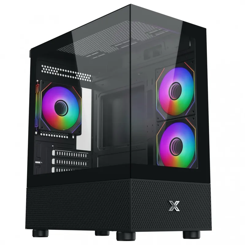 Vỏ Case Xigmatek Alphard Micro ATX - Đen | Kèm sẵn 3 fan (EN 44090)