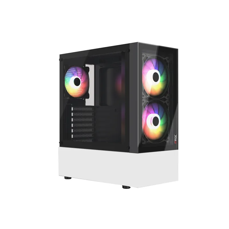 Vỏ Case Magic GM-04 Black White - Đen trắng | Kèm sẵn 3 fan