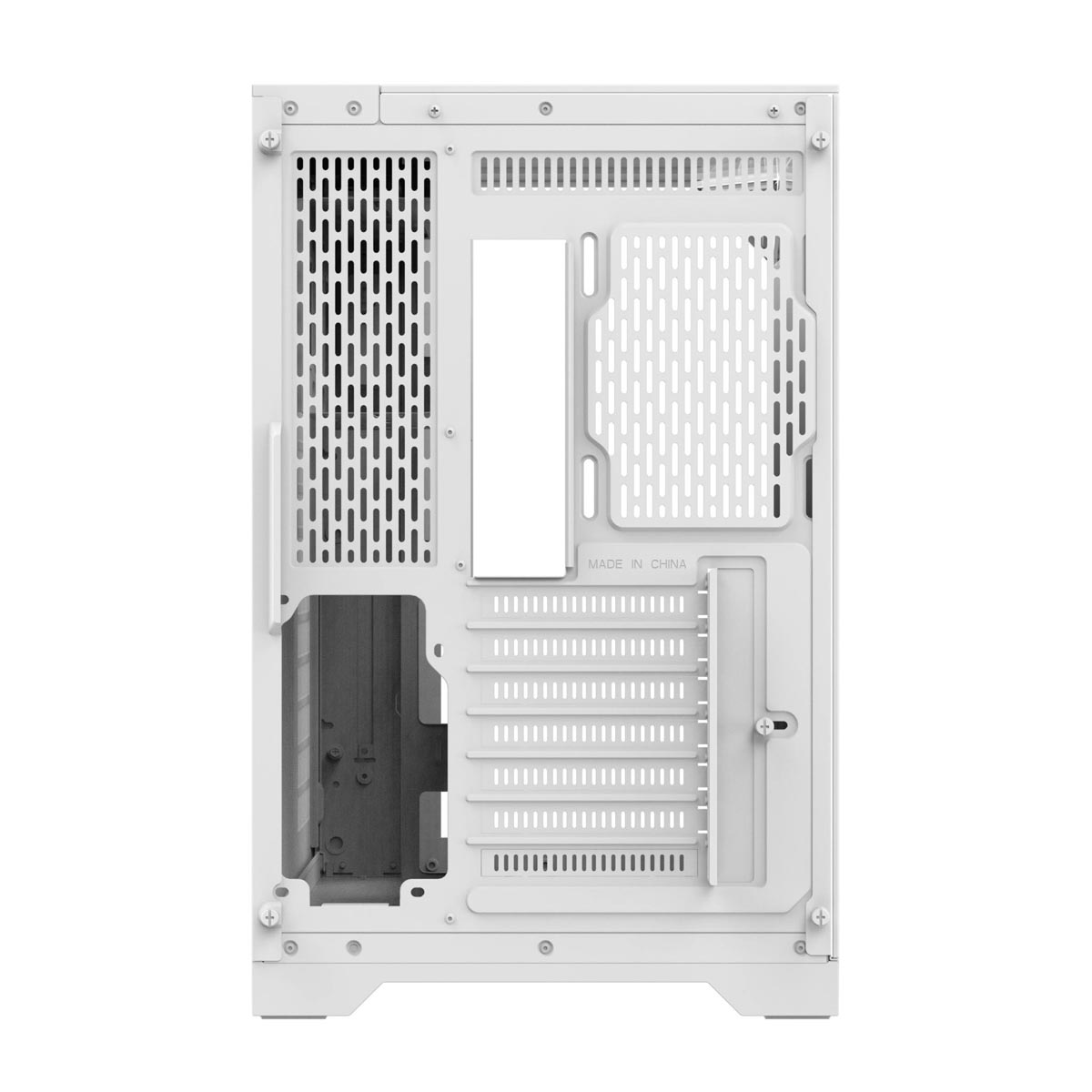 Vỏ Case Xigmatek Ocean ATX - White: Thiết kế đẹp mắt, không kèm fan tích hợp.