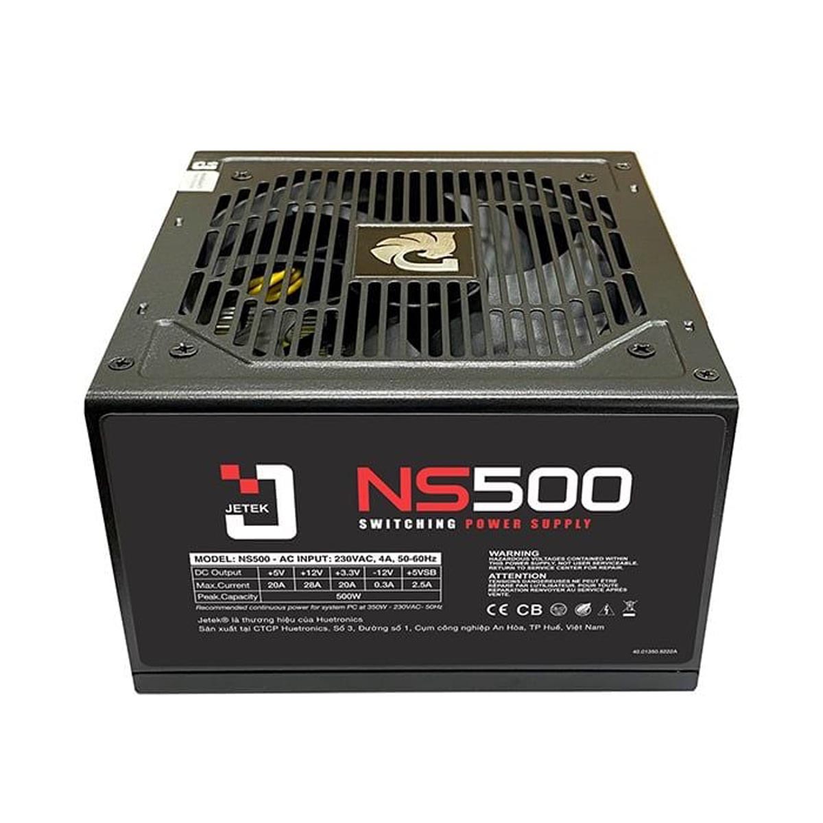 Nguồn Máy Tính Jetek STAR Power NS500 500W + Dây Nguồn Máy Tính máy tính