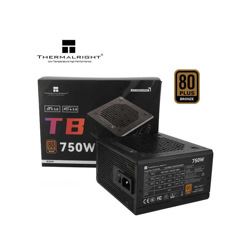 Nguồn Máy Tính Thermalright TB-750 - Đen, nhập khẩu | 750W, 80 Plus Bronze, Full Modular