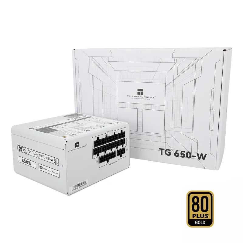 Nguồn Máy Tính Thermalright TG650 White | 650W, 80 Plus Gold, Full Modular (TG-650-W)
