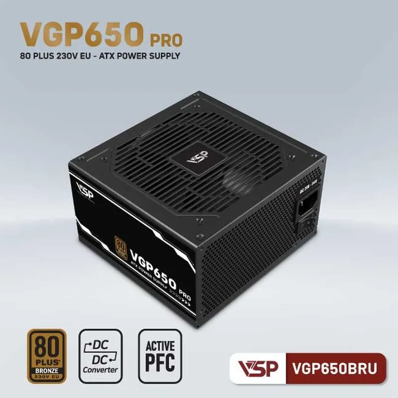 Nguồn Máy Tính VSP VGP 650W BRU Bronze (230V)