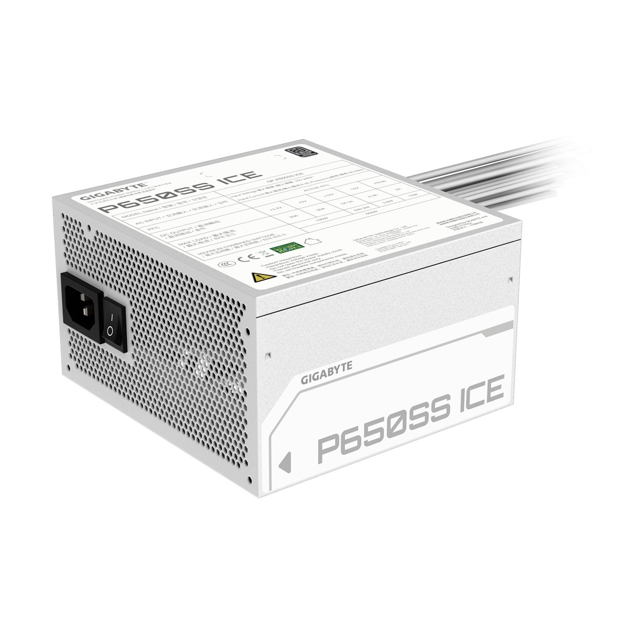 Nguồn Máy Tính Gigabyte P650SS ICE 650W - White (GP-P650SS ICE)