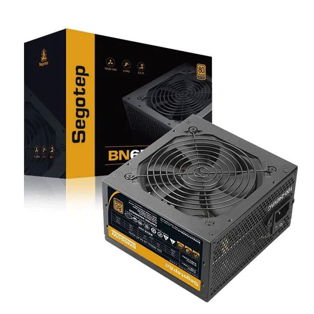 Nguồn Máy Tính Segotep BN650W 80 Plus Bronze PCIE 5 (SG-650B)