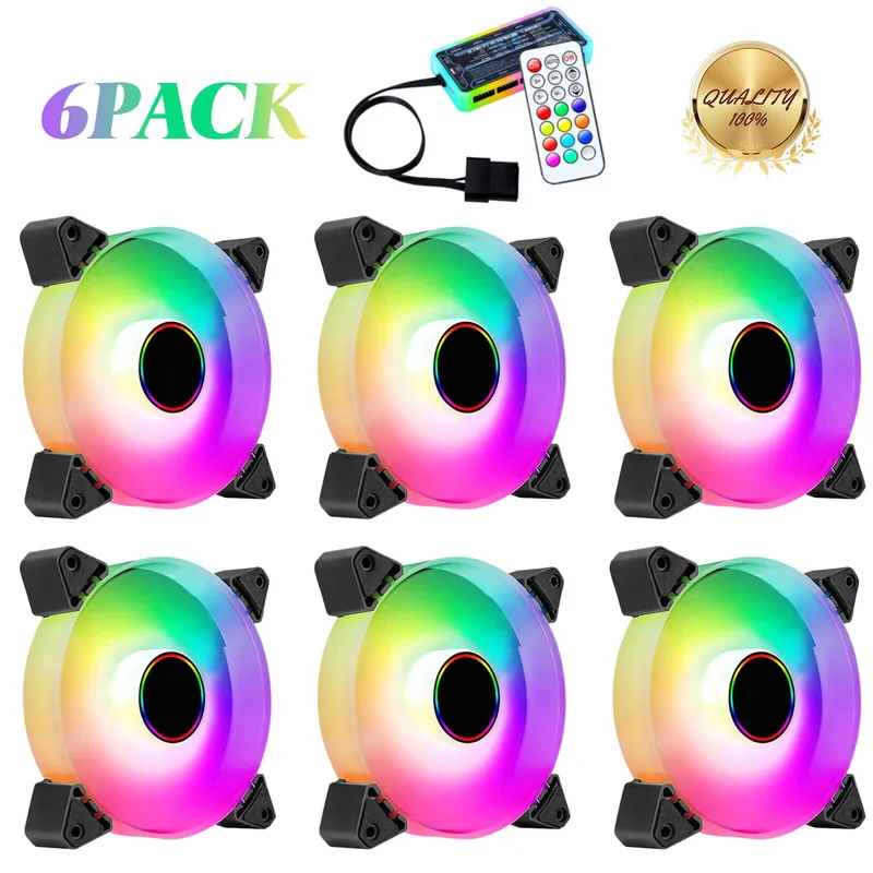 Fan Case Coolmoon S6 White | Fan lẻ, ARGB (Sync Main)