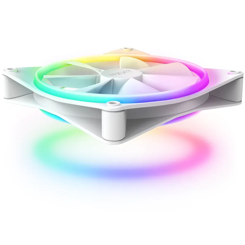 Bộ 2 fan NZXT F140 RGB DUO Twin Pack | Trắng, kèm hub