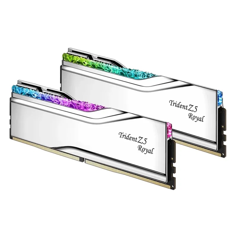 Một cặp Ram GSkill Trident Z5 Royal 32GB, DDR5 6400Mhz sang trọng và mạnh mẽ.