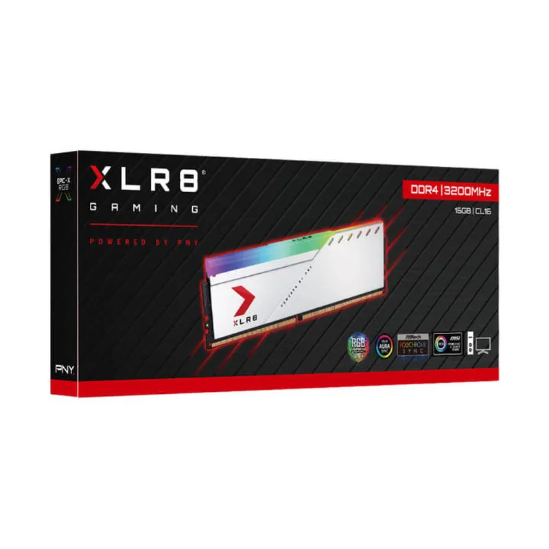 Ram PNY Udimm XLR8 RGB Silver 16GB DDR4 3200MHz (MD16GSD4320016XSRGB)