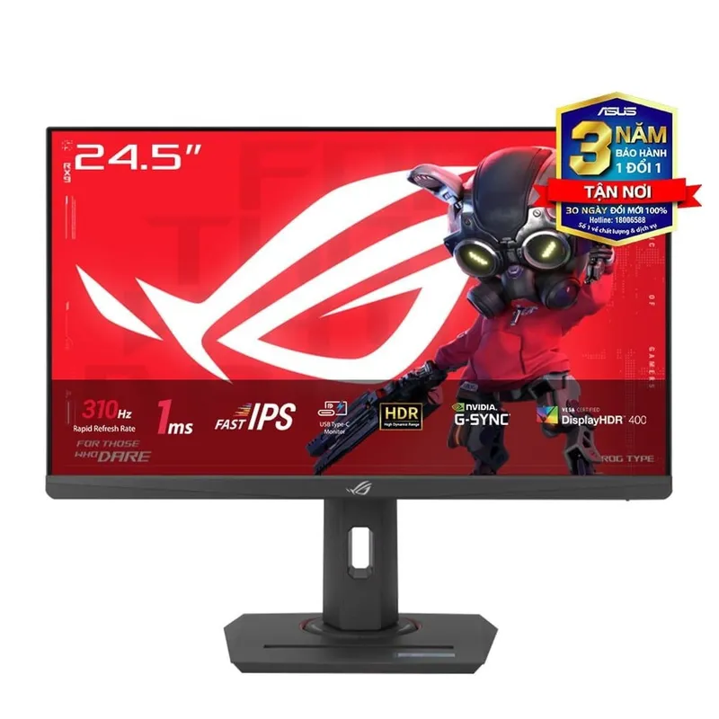 Màn Hình Máy Tính gaming ASUS ROG Strix XG259CMS - Black | 25 inch, Full HD, Fast IPS, 310Hz, 1ms, Type-C, Phẳng