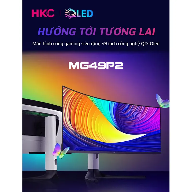 Trải nghiệm chơi game cực kỳ sống động với màn hình curved OLED 49 inch HKC GS49UK.