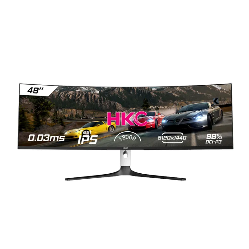 Màn hình máy tính Gaming HKC GS49UK: 49 DQHD OLED cong, 240Hz, 0.03ms, Type C 90W.