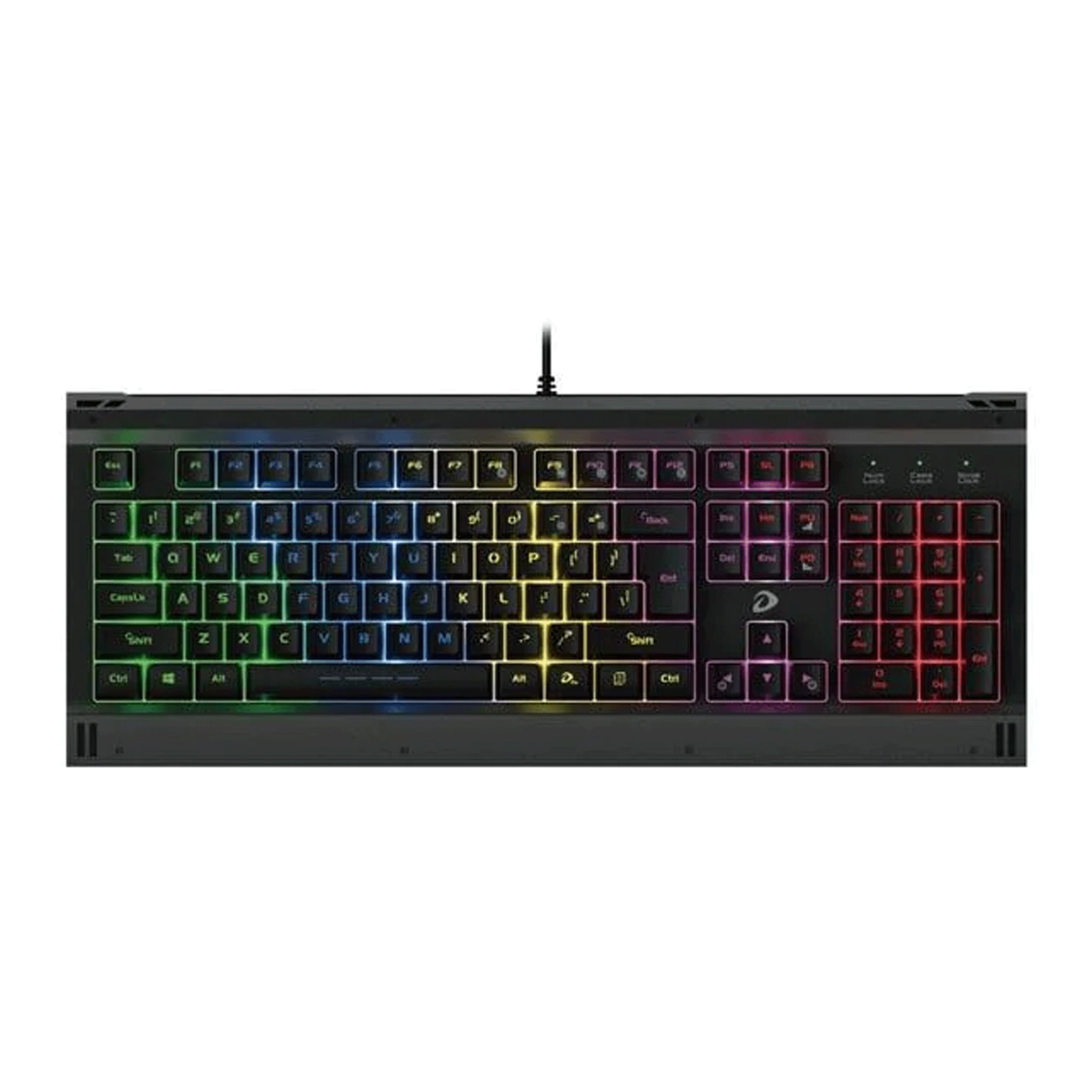 Bàn phím DareU LK145 Led Rainbow Gaming (Đen)