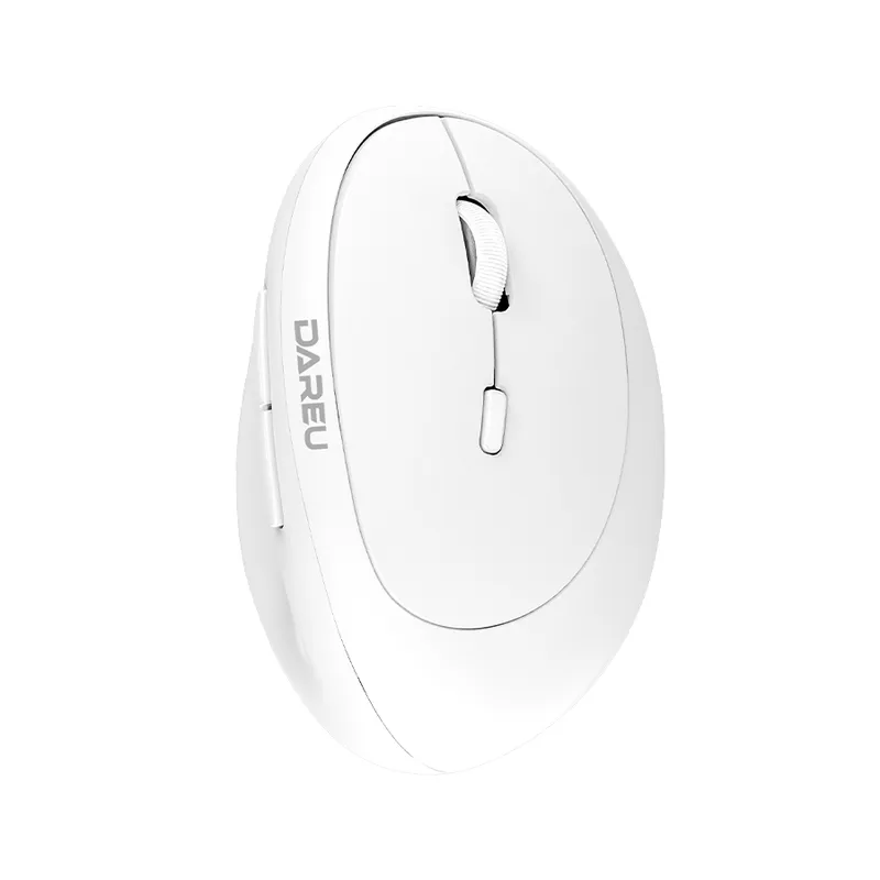 Chuột công thái học Dare-U LM158D - Trắng | Dual Mode: Wired + 2.4G