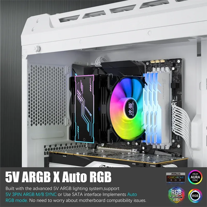 Fan Case Magic Ultra SnowMan ARGB - Black | ARGB, fan lẻ, 120mm