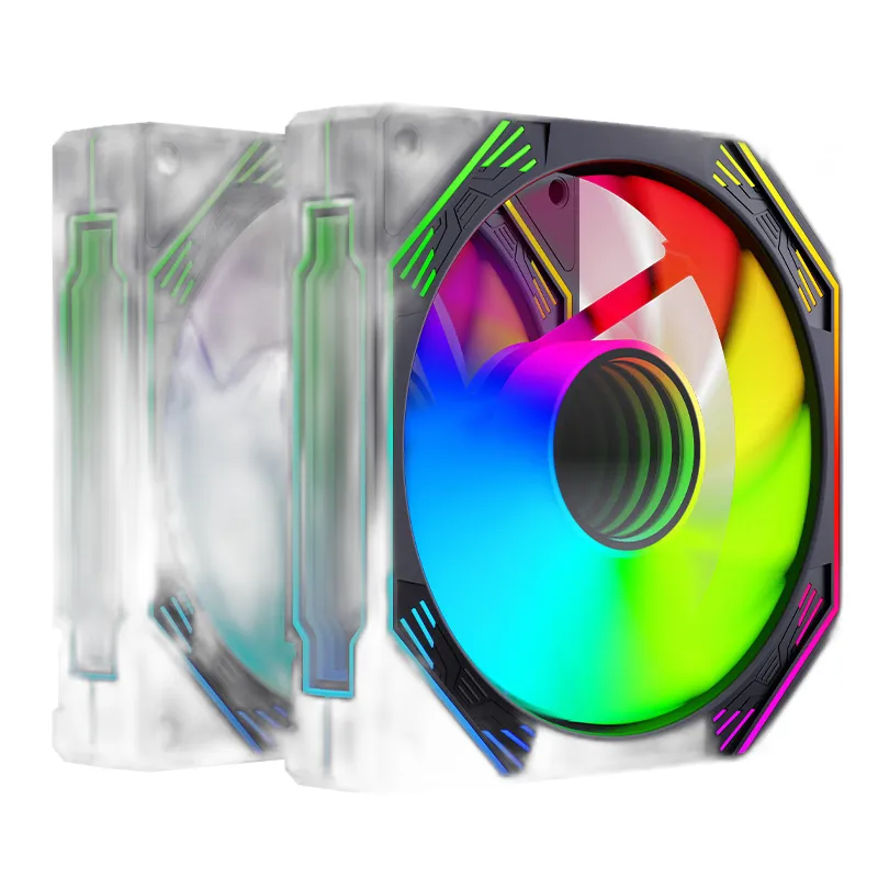 Hình ảnh Fan Case Magic Ultra SnowMan Molex - Đen. RGB, cắm nguồn trực tiếp, 120mm.