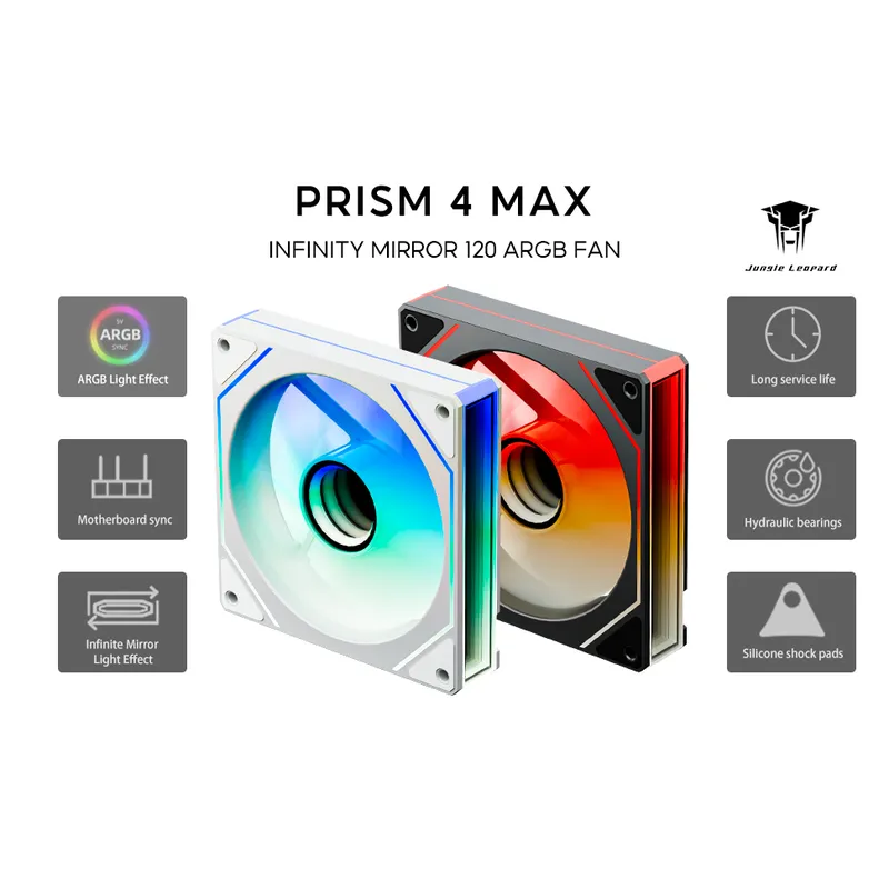Fan Case Leopard Prism 4Max ARGB - White (Sync Main)