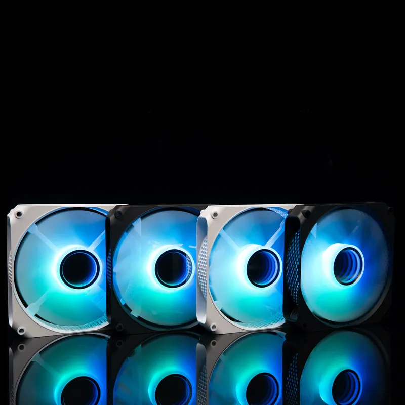 Fan case Leopard F6 Auto - Trắng | LED đổi màu, không cần hub