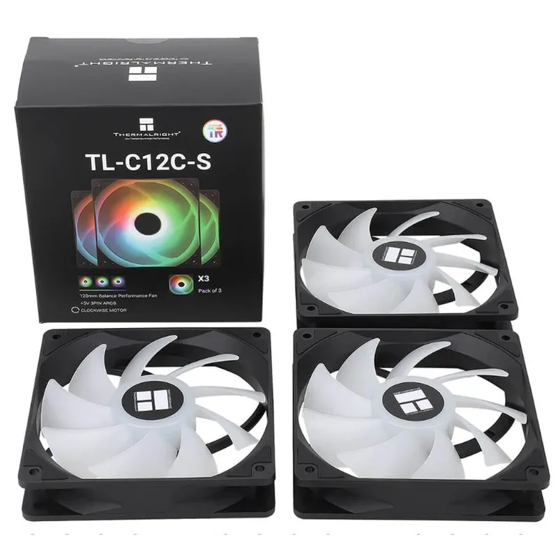 Fan Case Thermalright TL C12C S (Đen, Bộ 3 fan ARGB)