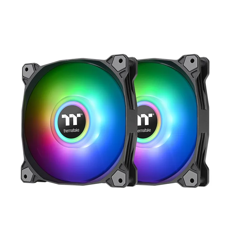 Fan Case Thermaltake Pure Duo 12 ARGB Sync Radiator Fan (2-Fan Pack)-Black