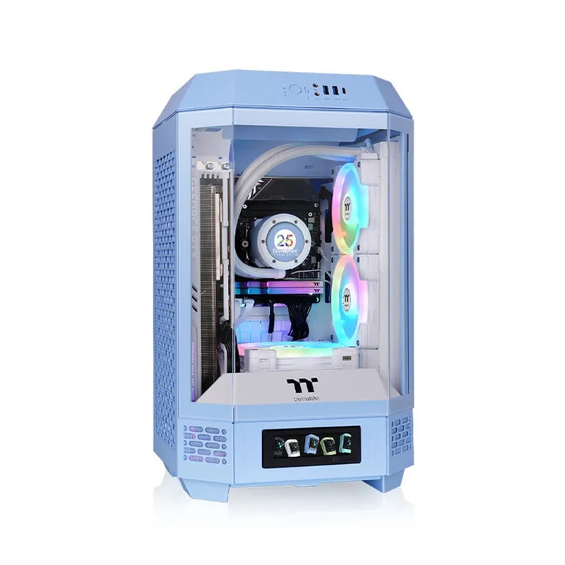 Vỏ Case Thermaltake Tower 250 Mini-ITX Hydrangea Blue | Không kèm fan (CA-1Z9-00SFWN-00)
