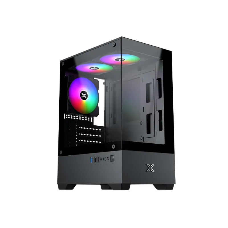 Vỏ Case Xigmatek View II 3F M-ATX | Màu đen