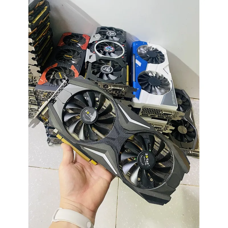 Card màn hình cũ Zotac GTX 1070TI AMP ED 8GB 256BIT GDDR5