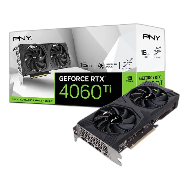 Card màn hình PNY RTX 4060 Ti 16GB VERTO Dual Fan