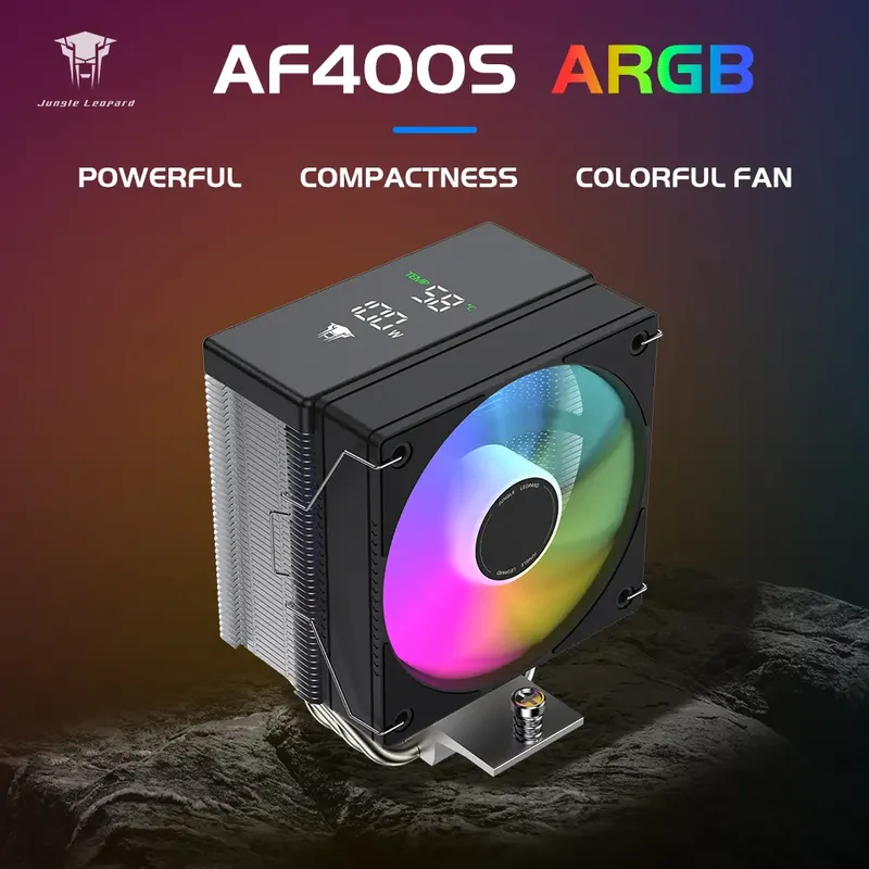 Tản nhiệt khí Leopard AF400S DGT ARGB - Black | Fan 10cm