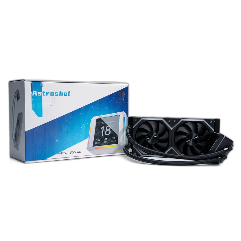 Bộ tản nhiệt nước Leopard Astro Shell 240 ARGB LCD cho máy tính, màu đen.