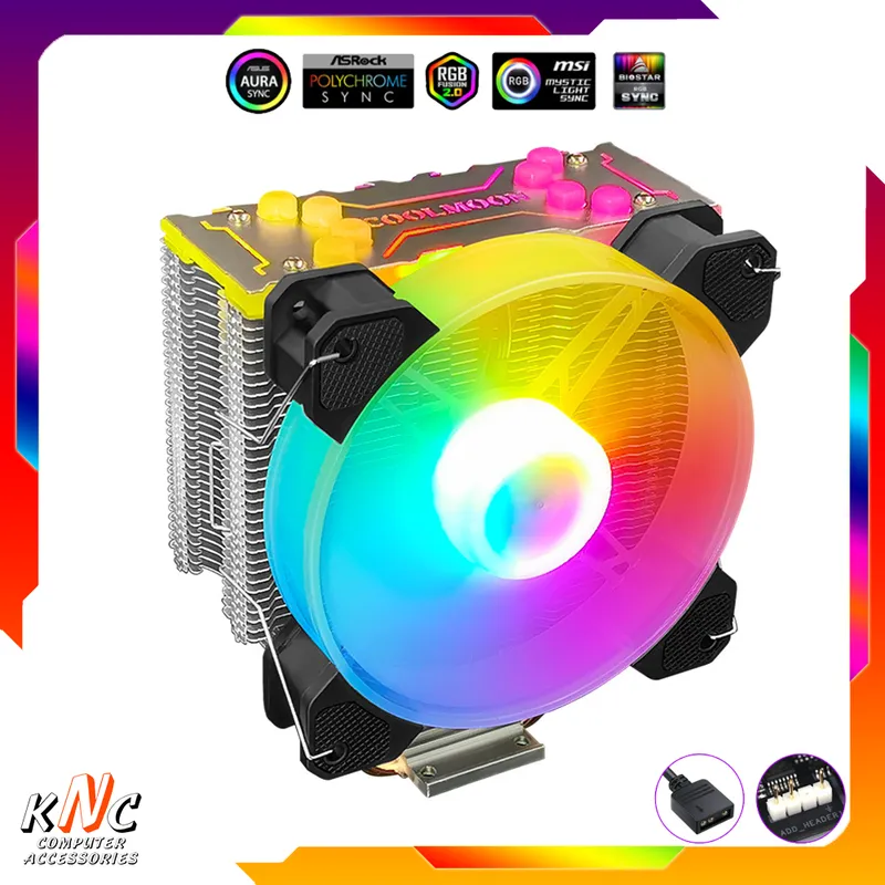 Tản nhiệt khí CPU Coolmoon Frost X400 RGB - Black