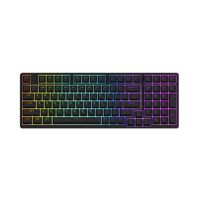 Bàn phím cơ AKKO 3098B Plus Black | Akko switch v3 - Cream Blue Pro