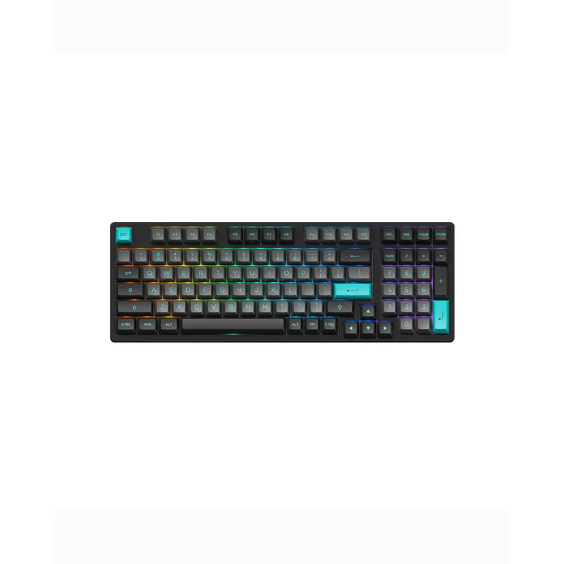 Bàn phím cơ Akko 3098B Multi modes Blue on White | Akko CS Switch - Jelly Pink