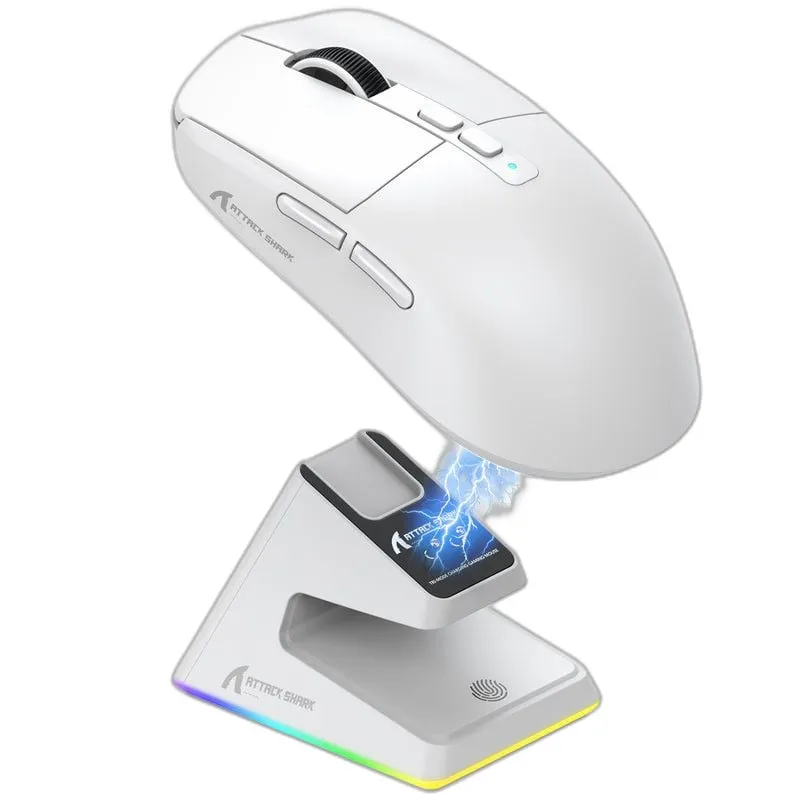 Chuột Gaming Attack Shark X6 - White | Wireless, 3 mode