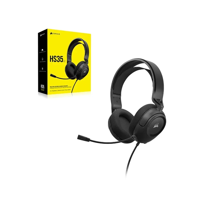 Tai nghe Corsair HS35 V2 Carbon (CA-9011377-AP)